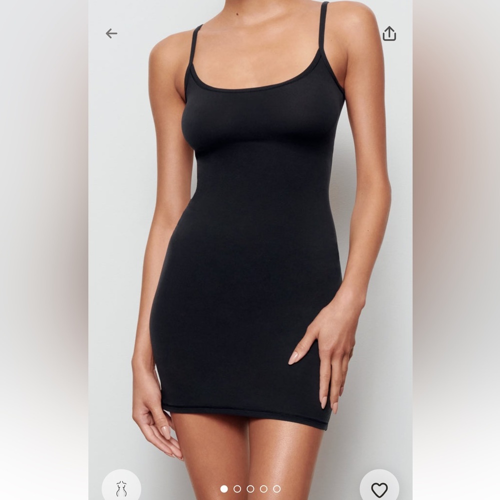 NWT SKIMS Fits Everybody Slip Dress - Onyx
